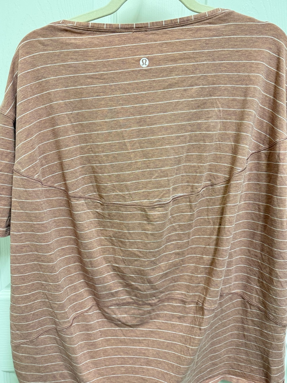 Lululemon Striped Short-Sleeve Tee in Dusty Rose - Picture 7 of 9